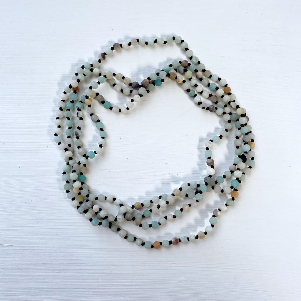 Amazonite Infinity Bracelet/Necklace-Betina Roza