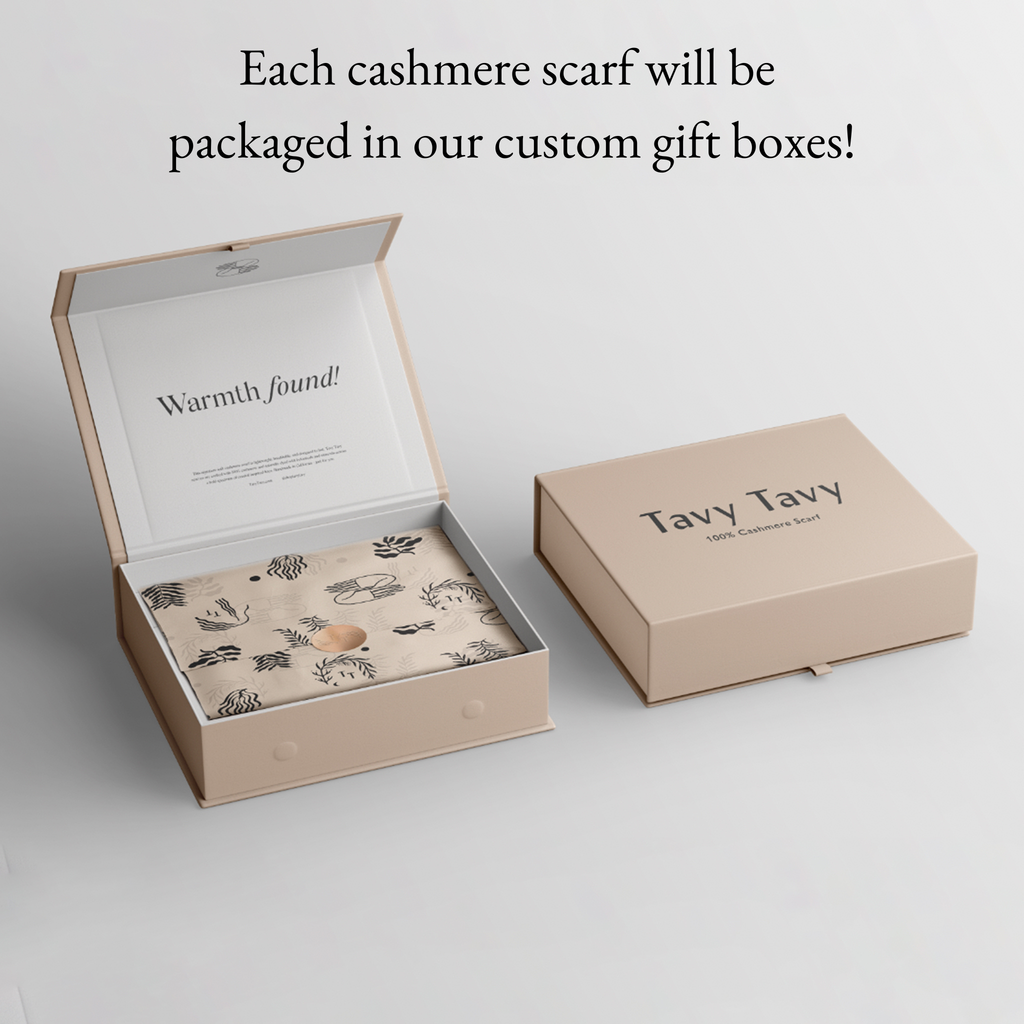 Sand 100% Cashmere Scarf-Betina Roza