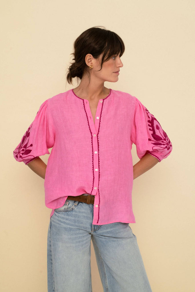 Mily Blouse Pink -Betina Roza