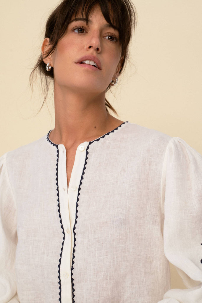 Leonor blouse ecru -Betina Roza