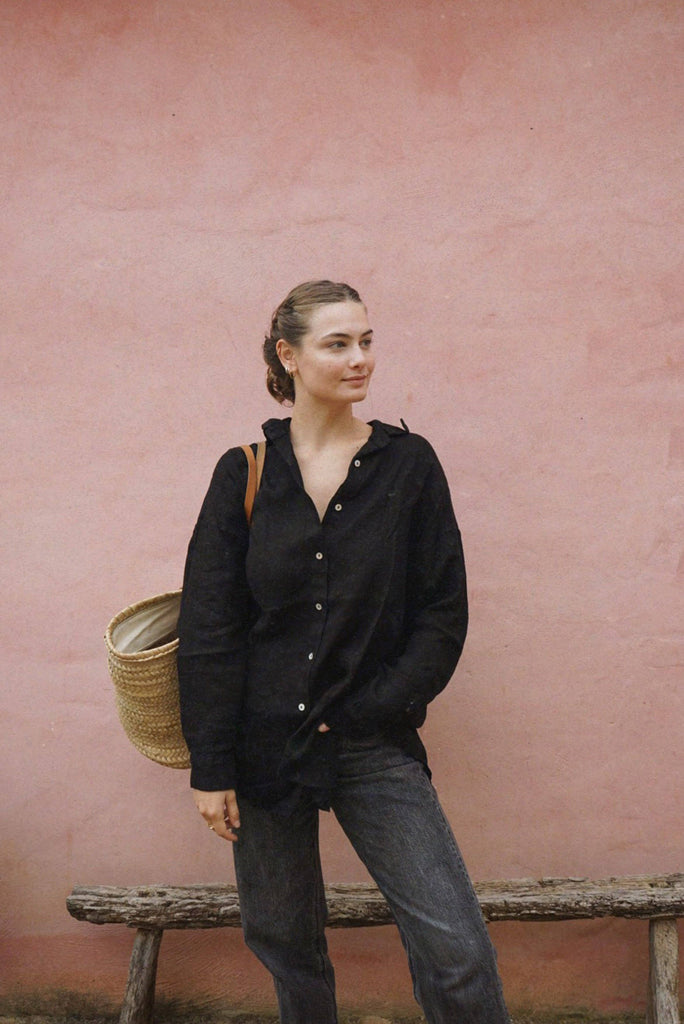 The Palma Shirt // Noir-Betina Roza