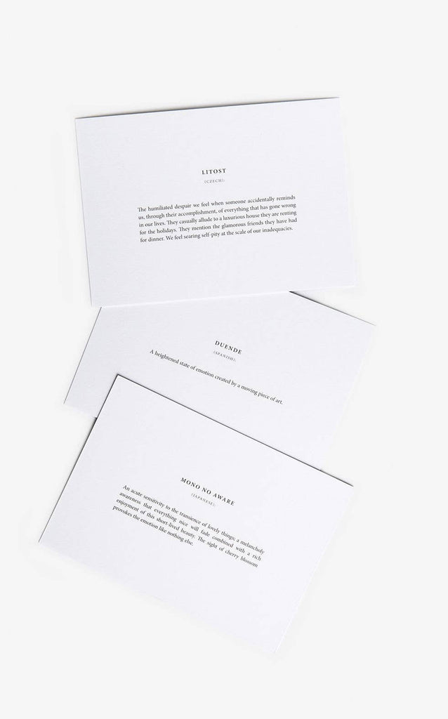 Untranslatable Words Card Set-Betina Roza