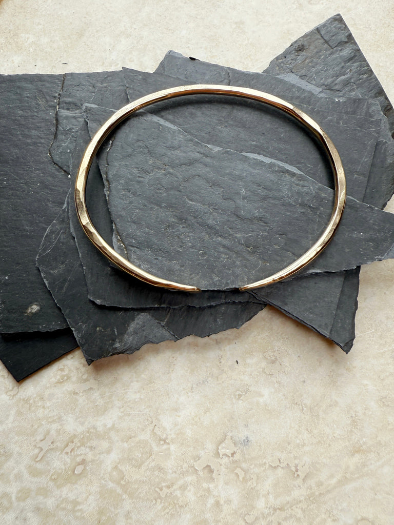 Hammered Cuff Bracelet-Bracelets-Betina Roza