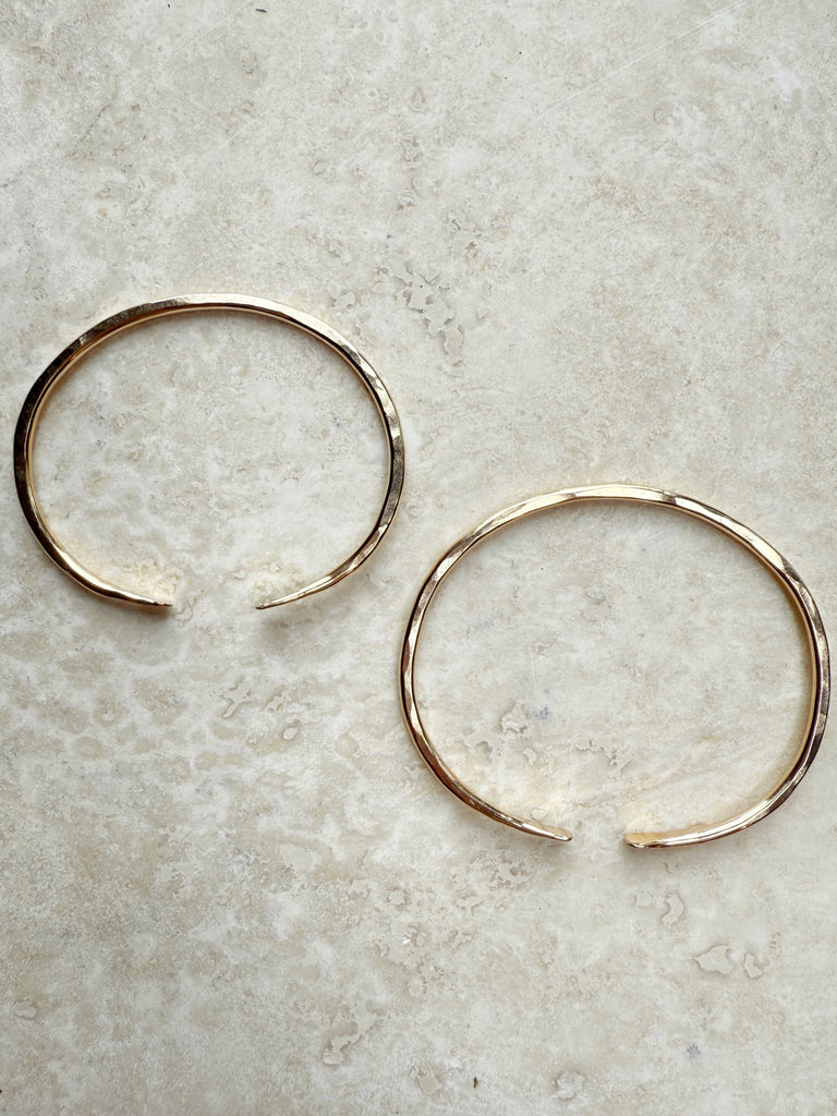Hammered Cuff Bracelet-Bracelets-Betina Roza