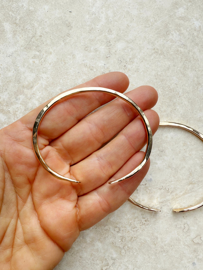 Hammered Cuff Bracelet-Bracelets-Betina Roza