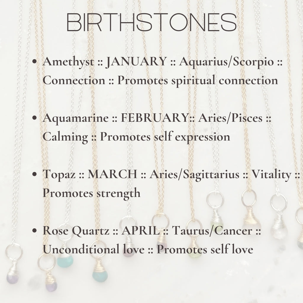 Birthstone Necklace // Build your own custom necklace!-Necklace-Betina Roza