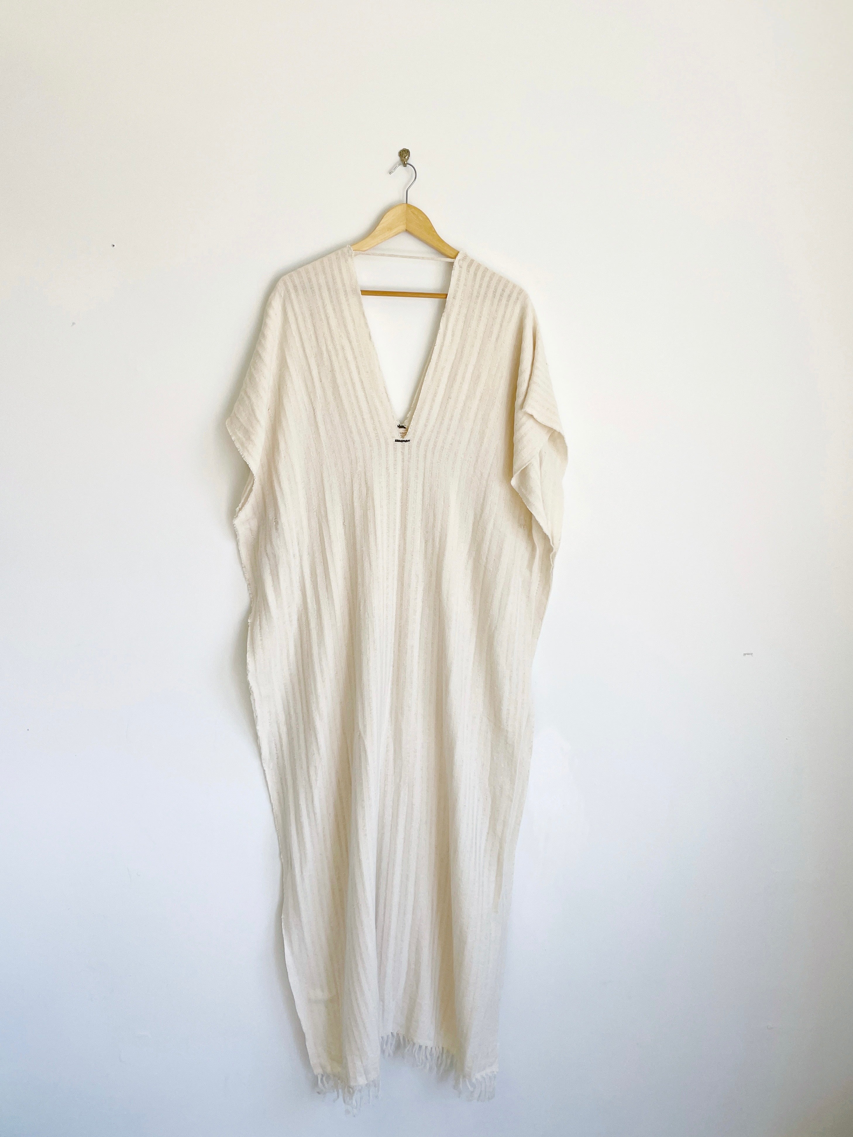 The Perfect Cotton Maxi Beach Dress Blue & Red Stripe
