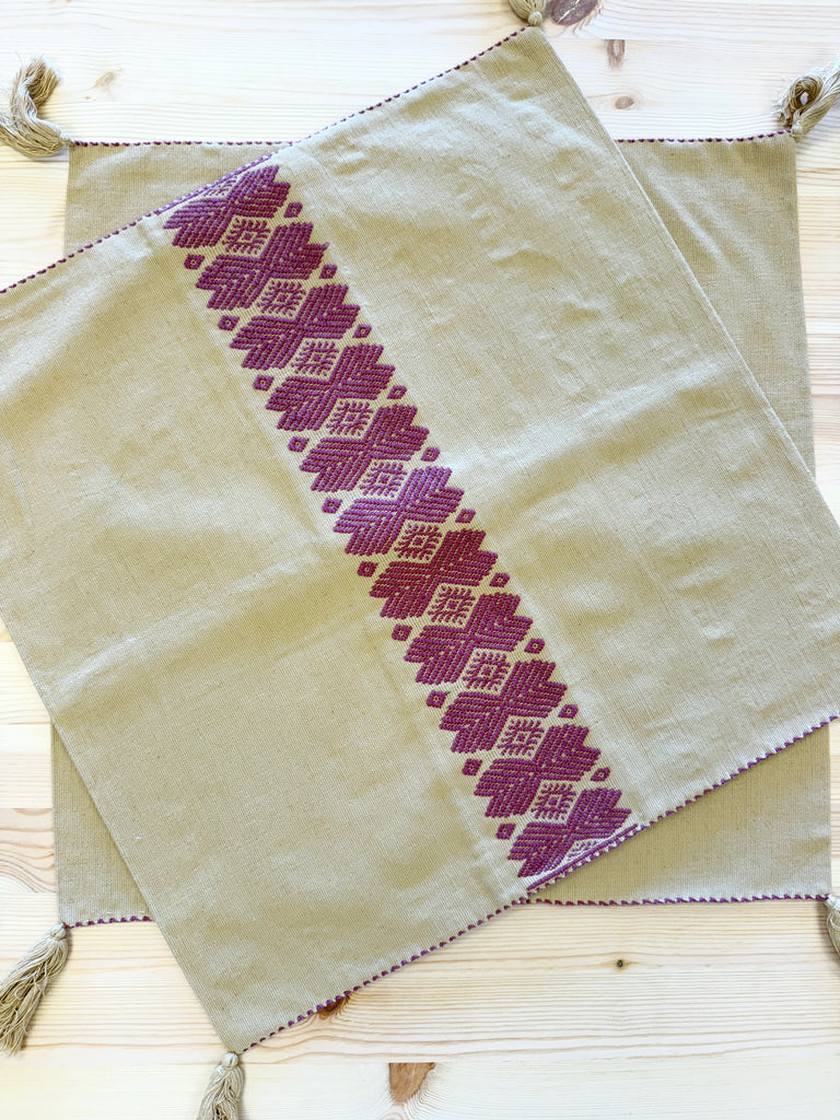 Embroidered Pillow Cover-Pillowcases & Shams-Betina Roza