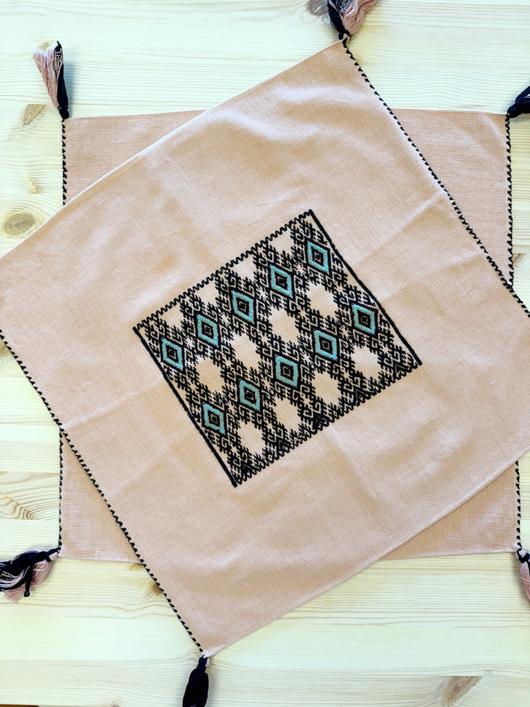Embroidered Pillow Cover-Pillowcases & Shams-Betina Roza
