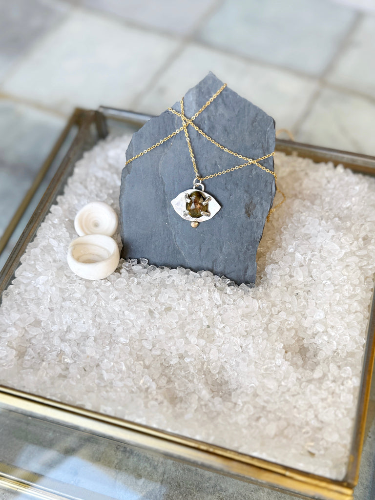 Evil Eye Tourmaline Pendant-Betina Roza