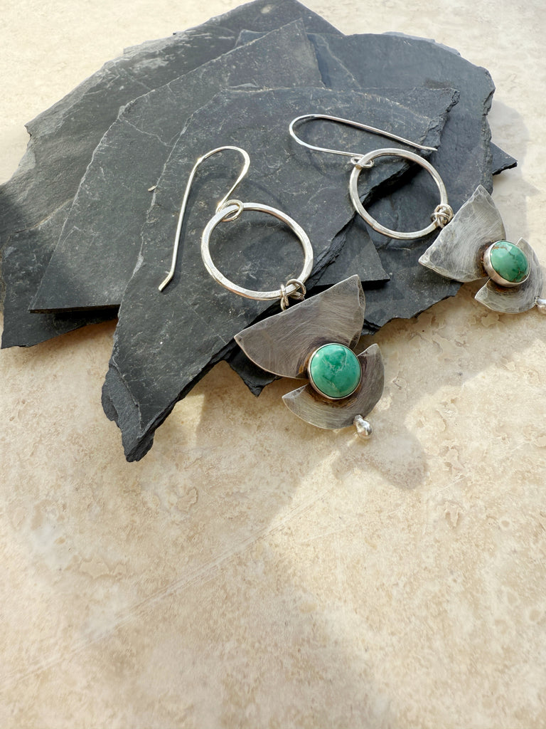 Turquoise Selene Earrings-Betina Roza