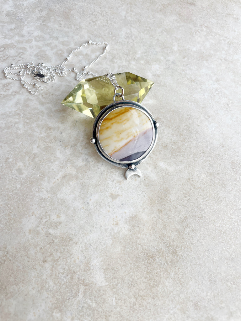 Jasper Lunar Pendant-Betina Roza