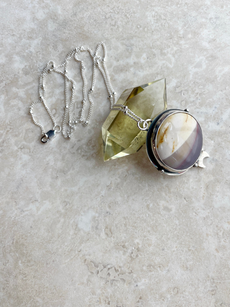 Jasper Lunar Pendant-Betina Roza