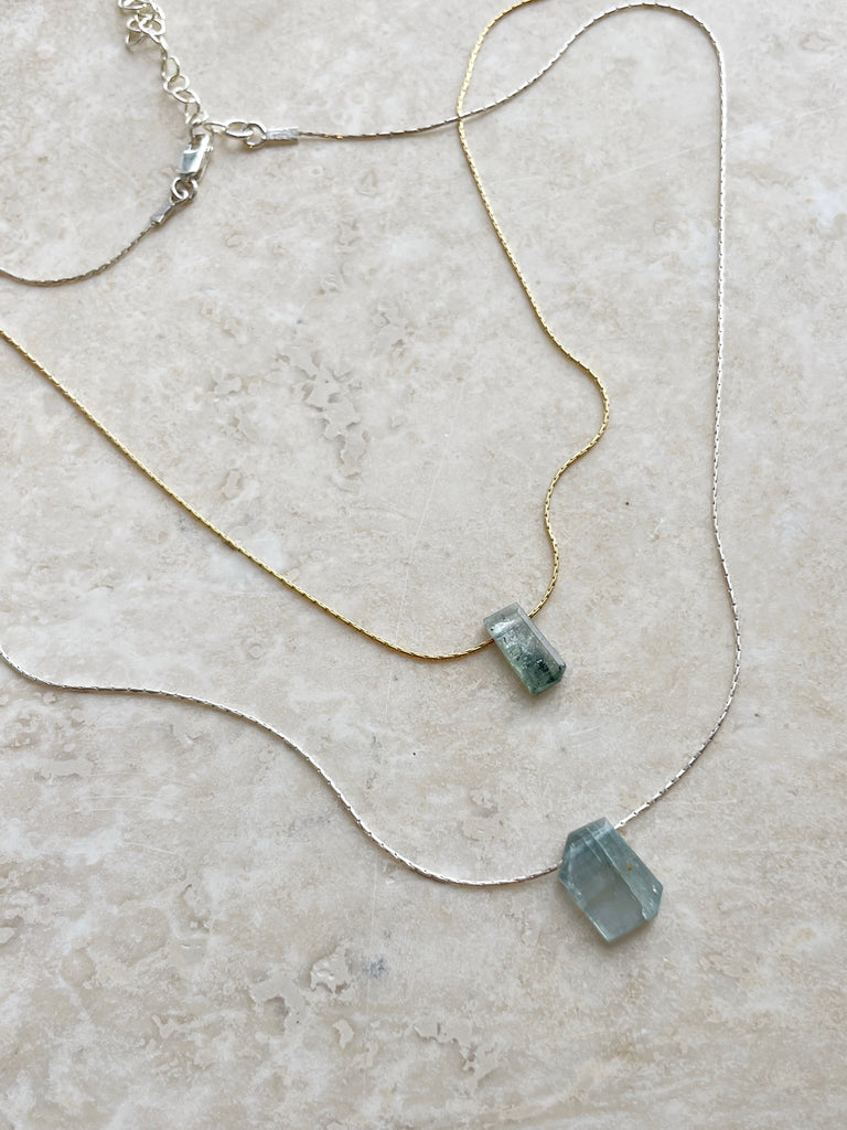 Small Blue Kyanite Necklace-All Products-Betina Roza