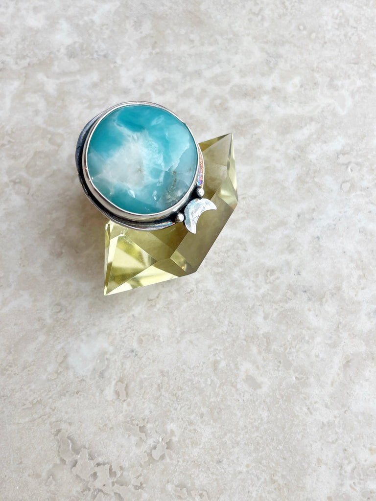 Larimar Lunar Ring-Ring-Betina Roza