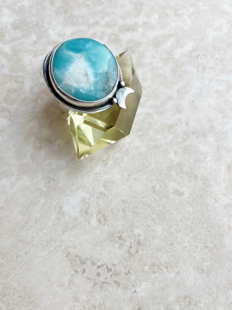 Larimar Lunar Ring-Ring-Betina Roza