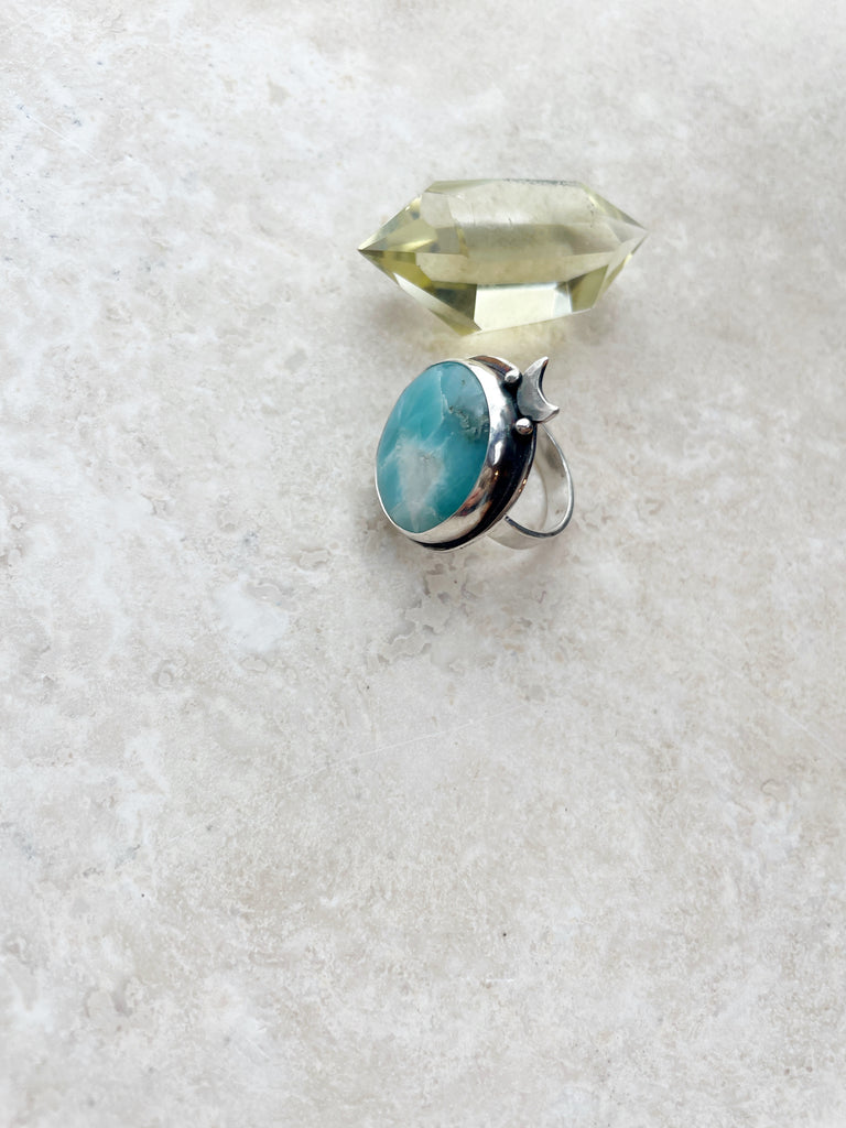 Larimar Lunar Ring-Ring-Betina Roza