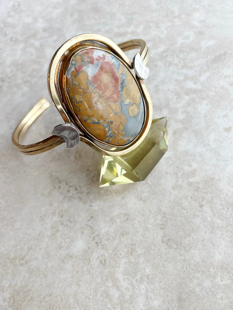 Maligano Jasper Cuff Bracelet-Bracelet-Betina Roza