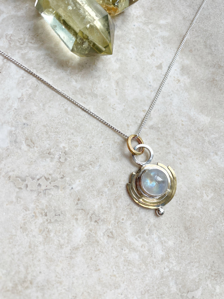 Moonstone Thetis Pendant-Necklace-Betina Roza