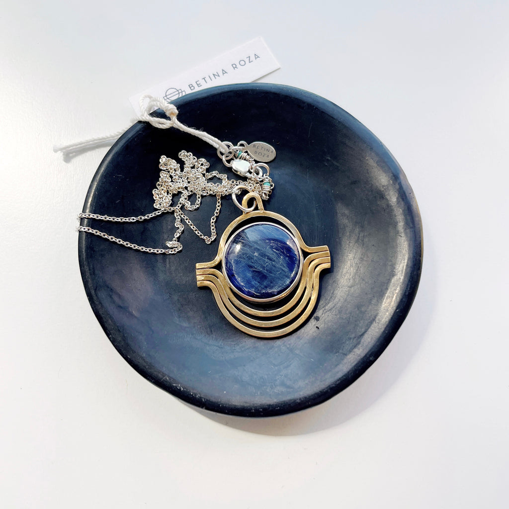 One of a kind Kyanite Pendant-Necklace-Betina Roza