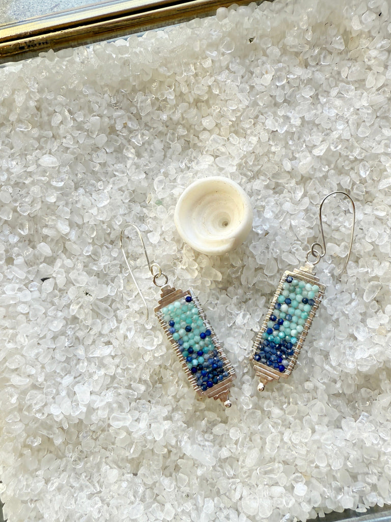 Ocean Ombre Earrings-Betina Roza