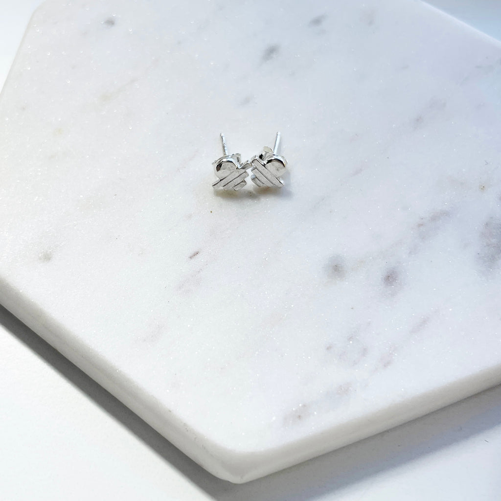 Summer Collection Silver Studs-Earrings-Betina Roza