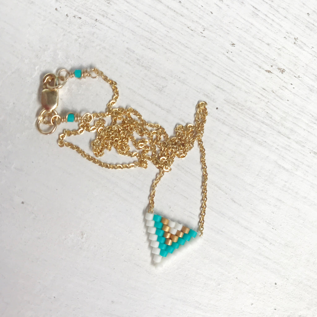 Sun & Sea Triangle Necklace-All Products-Betina Roza