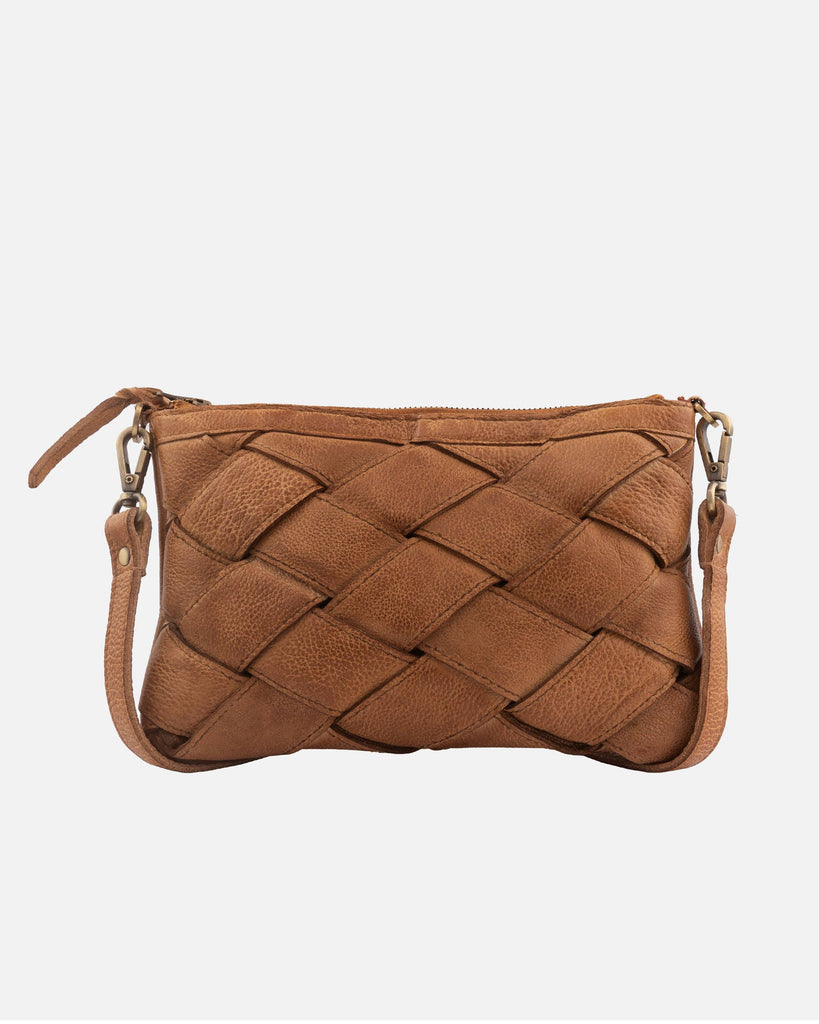 Kelly | Woven Leather Crossbody Bag-Betina Roza