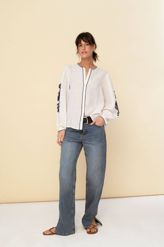 Leonor blouse ecru -Betina Roza