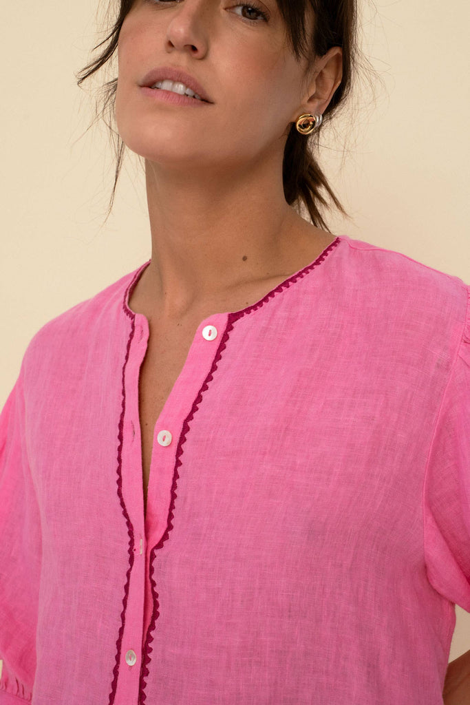 Mily Blouse Pink -Betina Roza