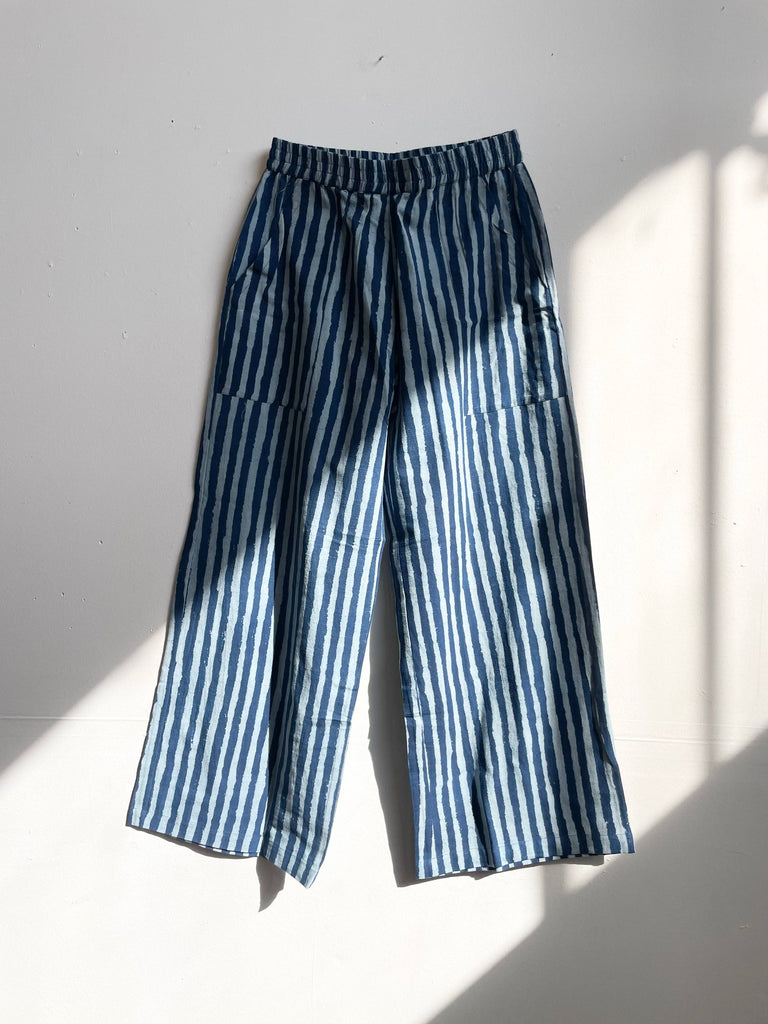 Omar Indigo Stripes Light Pants (XS-XL)-Betina Roza