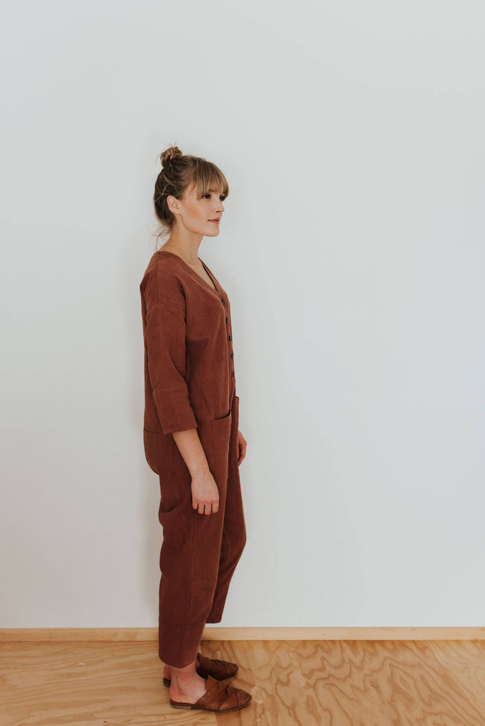 Terracotta Jumpsuit (XS-XL)-Betina Roza