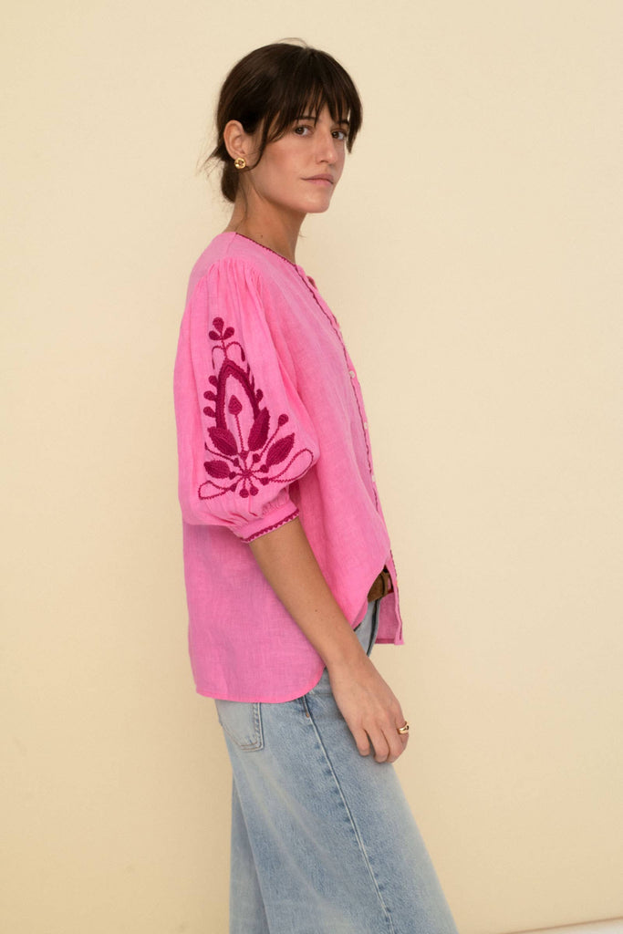 Mily Blouse Pink -Betina Roza