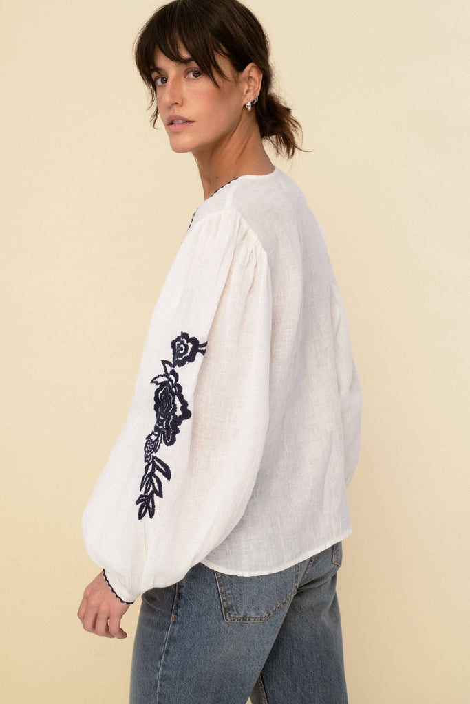 Leonor blouse ecru -Betina Roza