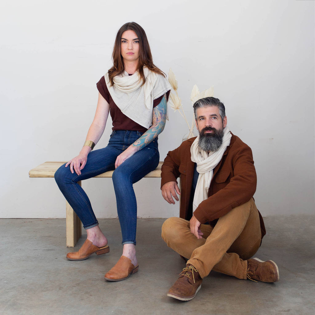 Sand 100% Cashmere Scarf-Betina Roza