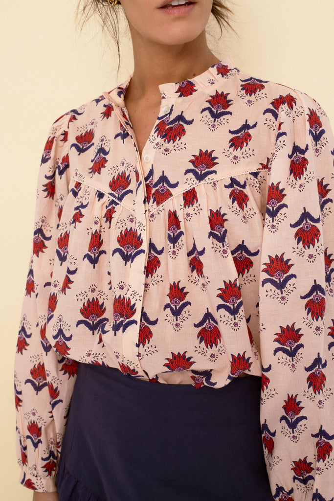 Vanessa blouse peach-Betina Roza