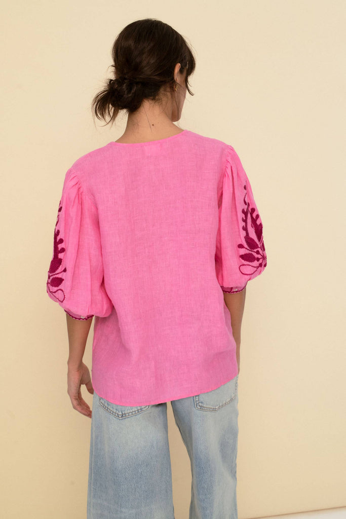 Mily Blouse Pink -Betina Roza