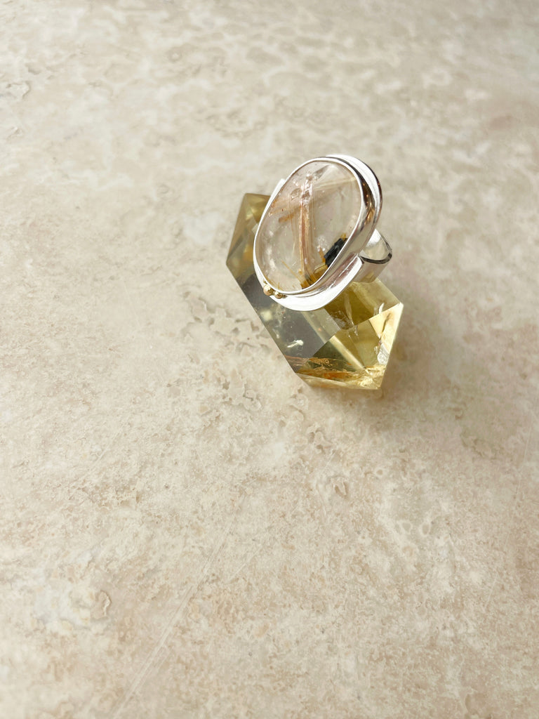 Rutilated Quartz Ring-Ring-Betina Roza