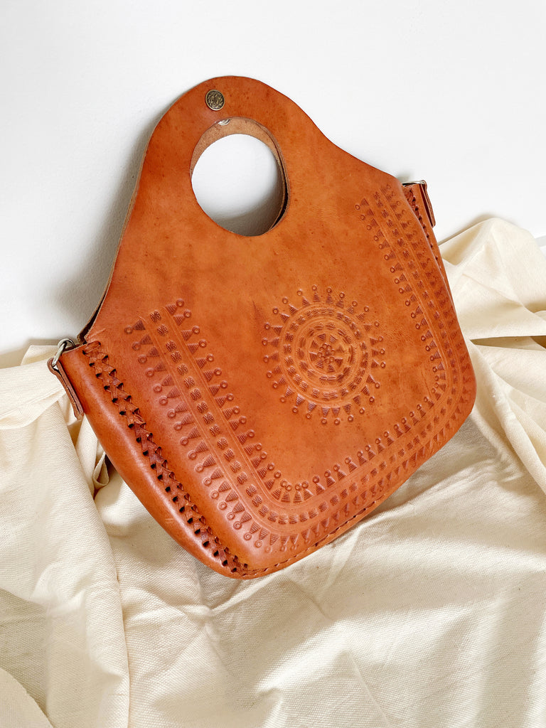 Embossed Leather Tote-Tote Bag-Betina Roza