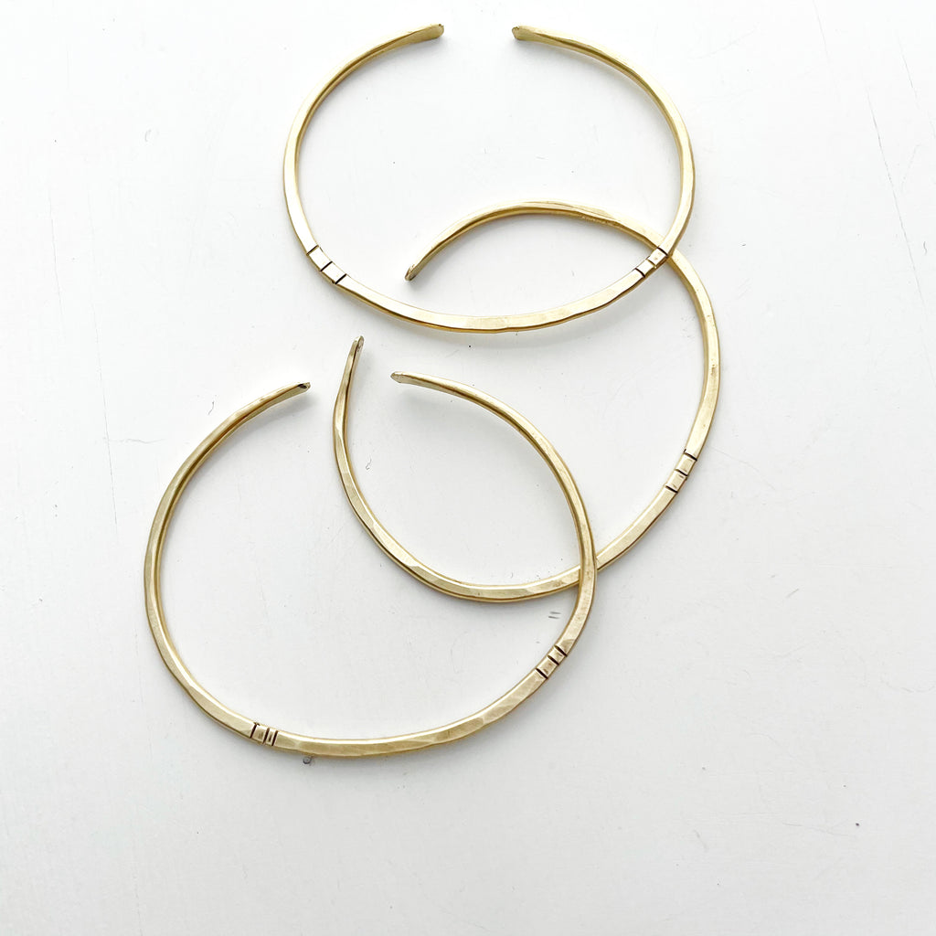 Brass Cuff Bracelet-Bracelet-Betina Roza