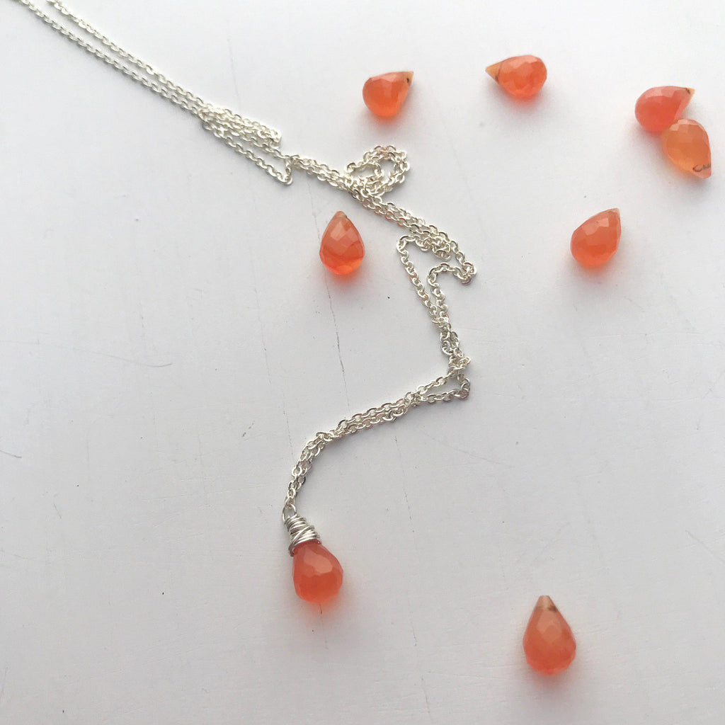 Aries Birthstone Necklace-Necklace-Betina Roza
