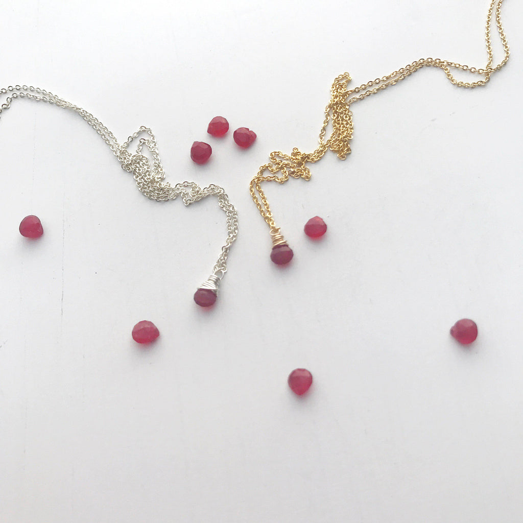 Cancer Birthstone Necklace-Necklace-Betina Roza