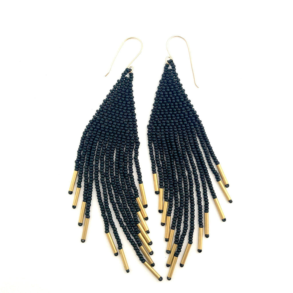 Beaded-earrings-Matte-black-gold.jpg